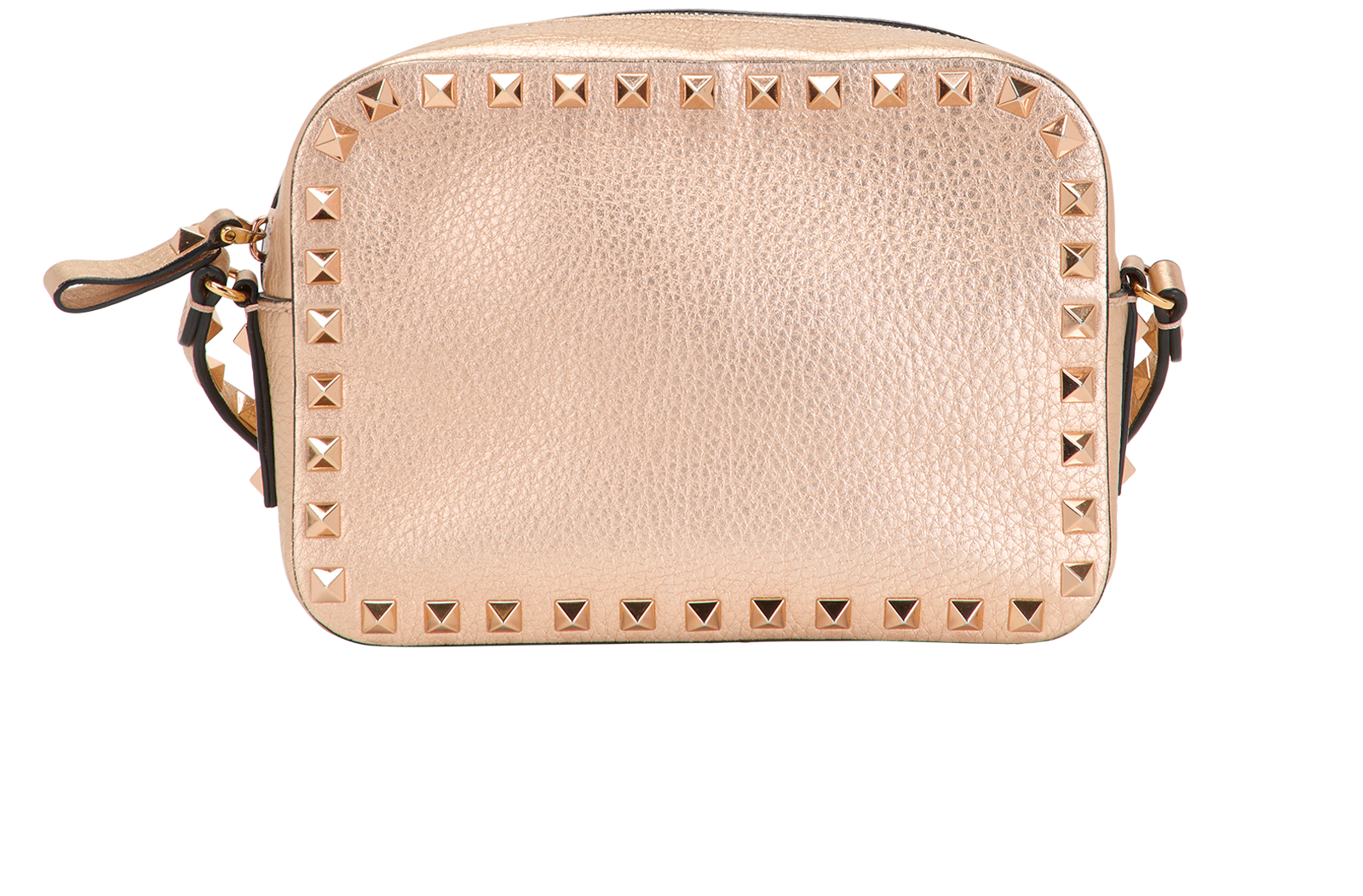 Rockstud Camera Crossbody, &pound;495, Handbags, Rose Gold, Leather, Back view